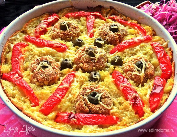 Я запекала 45 минут, но имейте в виду, что первые 5 минут нагревается керамическая форма, а не то, что в ней!