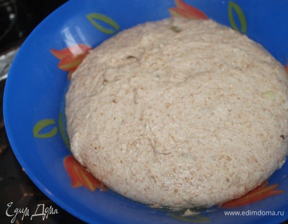 Тесто подросло.