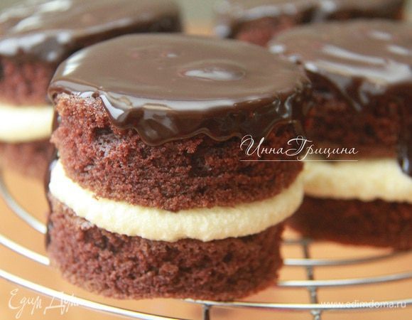 Пирожные полить ганашем. Остудить. 
