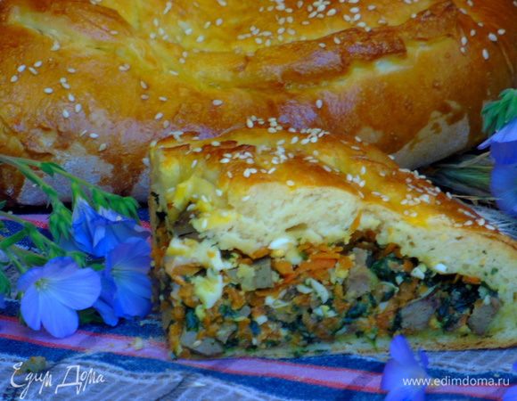 Выпекаем 20-25 минут. Остужаем на решетке, разрезаем и кормим семью!
Приятного аппетита!