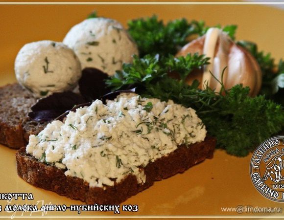 Если нарубить мелко чесночку, зелени взять побольше, сдобрить опять же специями, и все это перемешать с рикоттой, а потом получившейся массой намазать кусочек слегка поджаренного «Бородинского». Эх, хоть с водочкой, хоть с вином, или хоть с пивом, да хоть с чаем. Восхитительно! Ангела вам за трапезой!!!