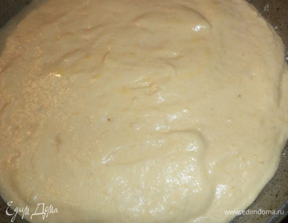 Форму смазать маслом, присыпать мукой, выложить тесто, и выпекать бисквит при температуре 180 градусов 30-40 минут. Готовность проверить деревянной шпажкой.