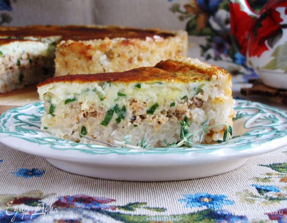 Пирог разрезать и подавать к столу. 
Приятного аппетита! Вкусного воскресного завтрака!