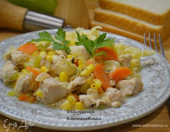 Подавать с гарниром или как самостоятельное блюдо!
Приятного аппетита!