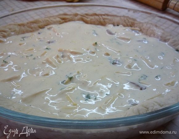 Затем сверху распределяем заливку.