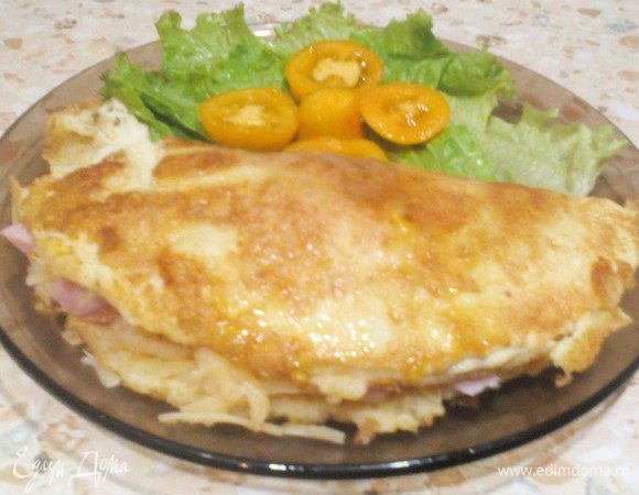 Подаём с овощами и зеленью.