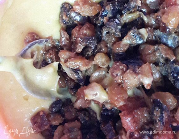  Добавить в яично-масляную смесь. Перемешать.