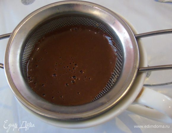 Процеживаем через сито.