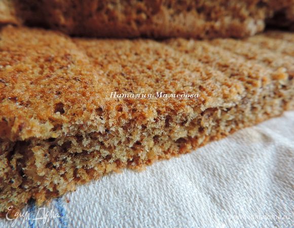 Вот такой нежный бисквит у нас получается. 
Приятного аппетита!!!