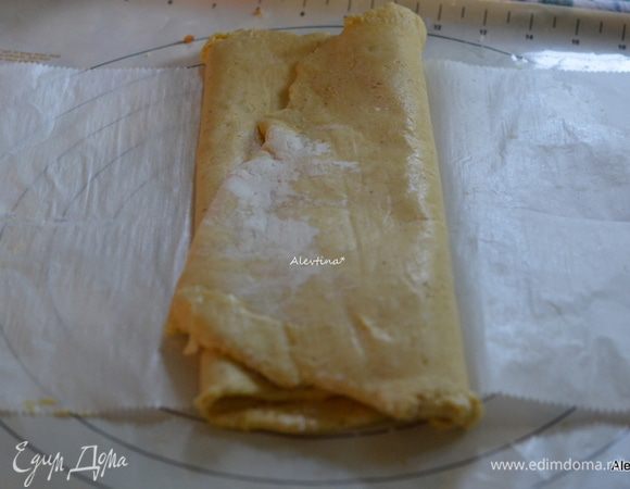 Сложить втрое.