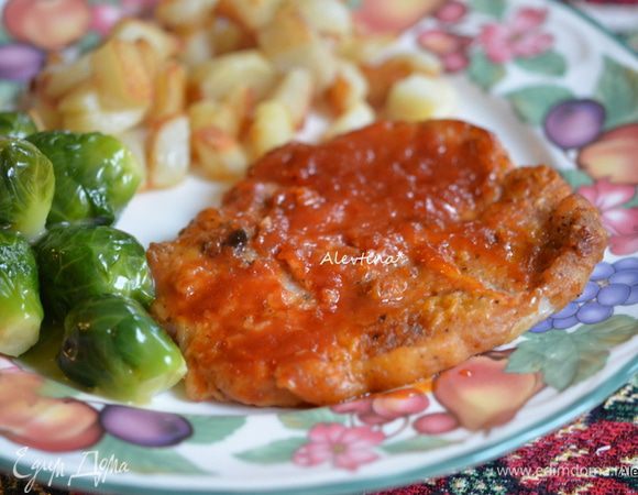 Подаем к столу с готовым гарниром. Приятного аппетита.