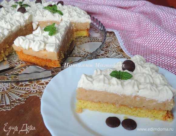 Вот и разрез нашего торта-пирога.