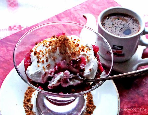 Подаём как десерт к кофе.