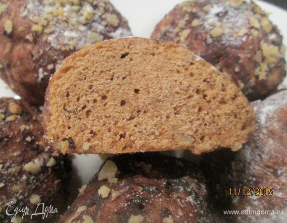 А так выглядит пряник в разрезе.