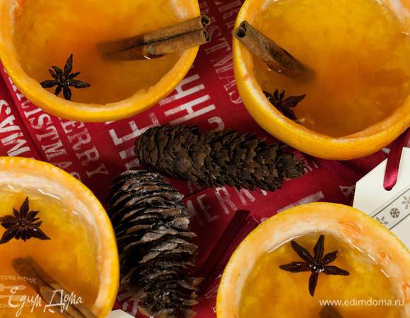 Подавать можно в чашечках, сделанных из грейпфрута.