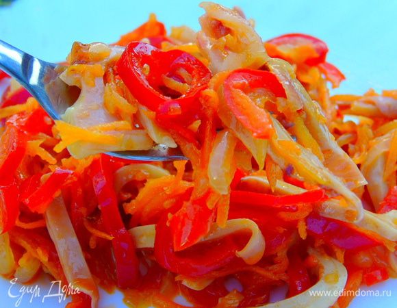 Отправляем в холодильник минимум на пару часов, а лучше на ночь. Перед подачей еще раз перемешиваем. Приятного аппетита!