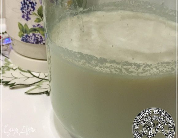 А это уже пахта. Немного совсем получилось.