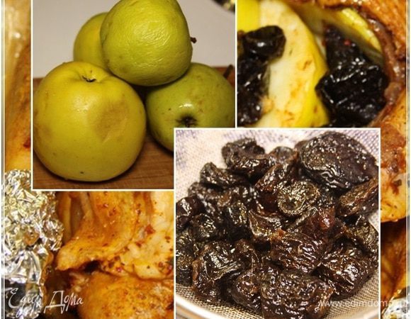 Начинку надо готовить непосредственно, перед тем как. Яблочки на вид непрезентабельные, конечно, НО! это настоящая антоновка. Хранится с осени в погребе. Нынче тепло было, вот и морщинистая такая стала. Но осталась сочной и кисло — сладкой. Настоящая, в общем.
И чернослив. Если есть возможность, избегните импортного. Он очень сладкий. Лучше подобрать кисло-сладкий. Даже больше кислый, чем сладкий. Но, в любом случае, чтобы был ароматный такой, черносливистый.
Чернослив просто промыть. Но тщательно. Резать и прочее — не надо.
