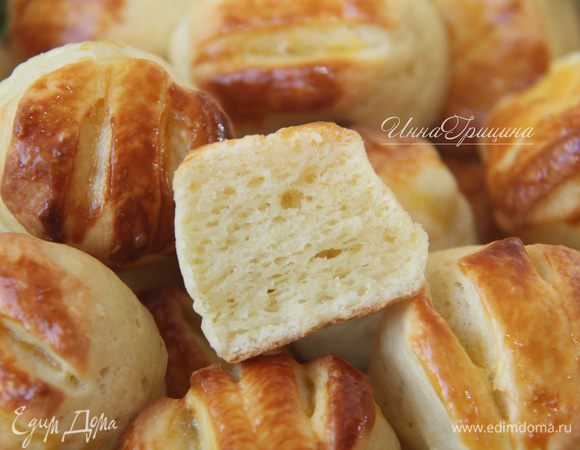 Картофельные пышки готовы! Очень вкусны! Тёплые хочется есть и есть — тут главное остановиться. И в разрезе.