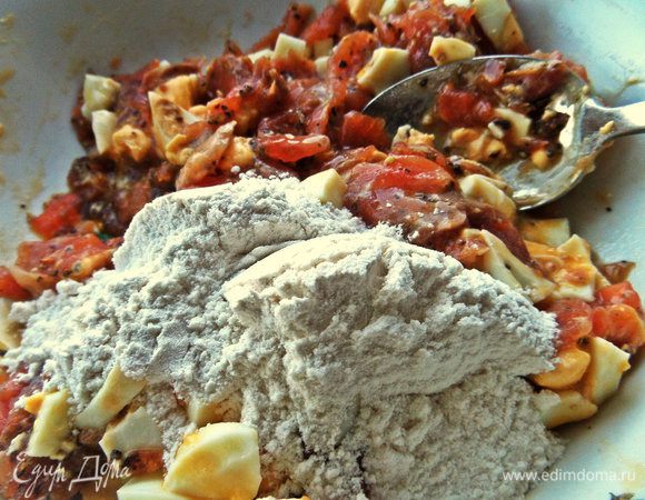 Муку для связки.