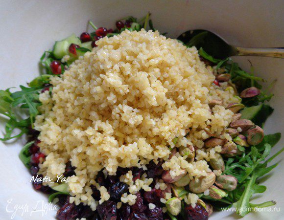 Добавить булгур.