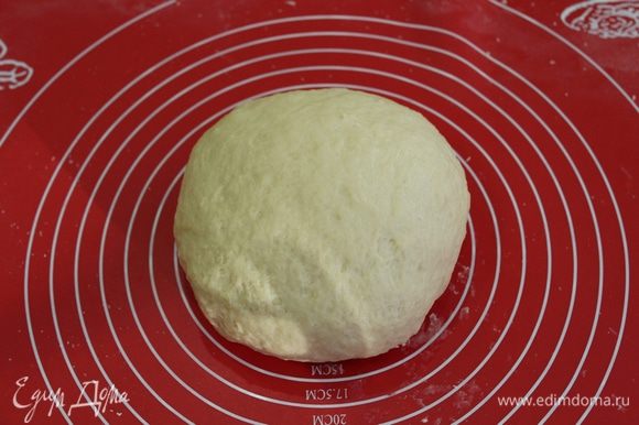 Замесить мягкое тесто, поставить в теплое место на 50-60 мин.