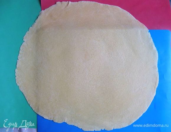Тесто должно быть тонким.