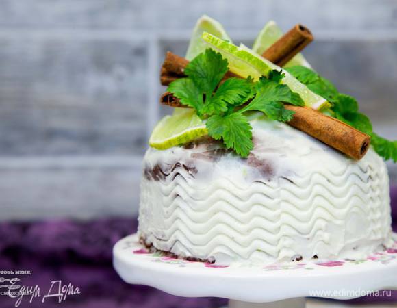 Украсить дольками лайма и зеленью по желанию.