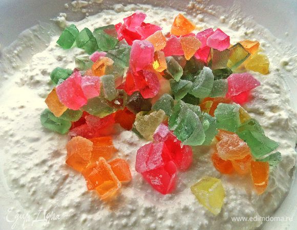 Смешать с творогом.