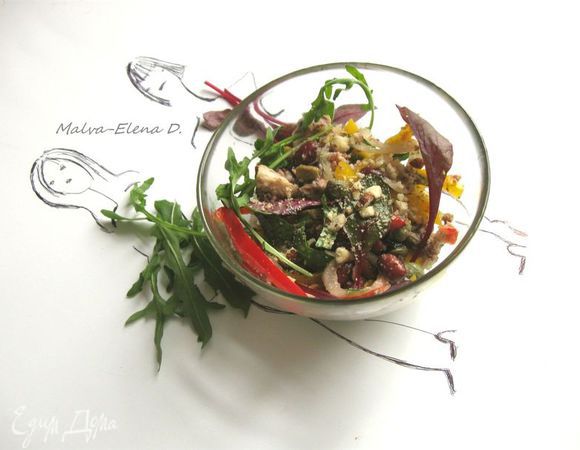 Посыпать измельченными орехами перед подачей.
Приятного аппетита!