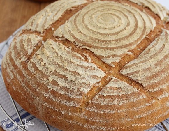 Готовый хлеб остудить на решетке.