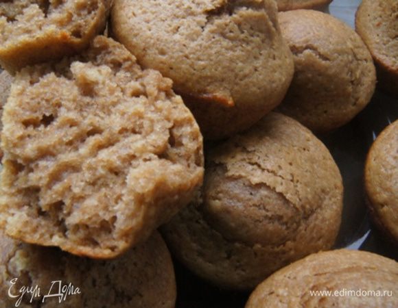 Готовые кексы остудить.
Вот разломчик кекса. Пушистый, мягкий и ароматный.