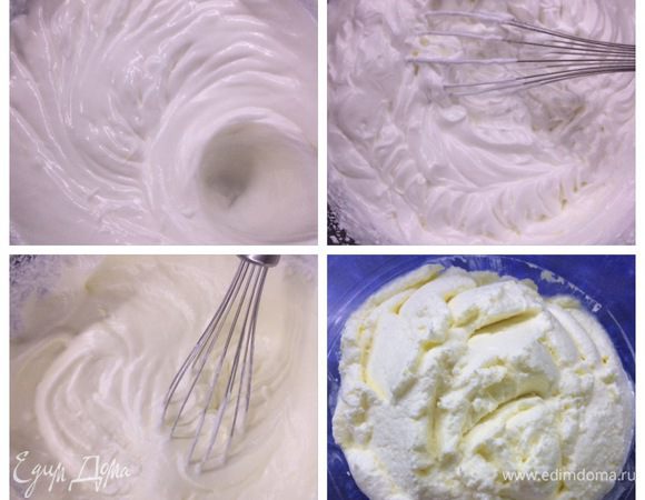 Переключаем скорость миксера на низкую и начинаем добавлять сливочное масло, несколько ложек в минуту, смешивая хорошо после каждого добавления. После того как все масло было добавлено, добавляем ванильный экстракт (я этого не делаю, мне не нравится привкус). Продолжаем взбивать на низкой скорости, пока все пузырьки воздуха не будут устранены, около 2 минут.
В результате получаем вот такой масляный крем, который можно окрашивать пищевыми красителями в желаемый цвет. 
Этот крем можно сделать любого вкуса.
Добавить растопленный шоколад (на рецепт-плитка 200 г) крем получится шоколадным.
Если протереть свежую малину, клубнику или любые, другие ягоды (на рецепт около 120 -160 г) то получится вкусный ягодный крем.
Так же можно добавить жидкую карамель, сгущённое молоко, не забыв уменьшить количество сахара в рецепте.

