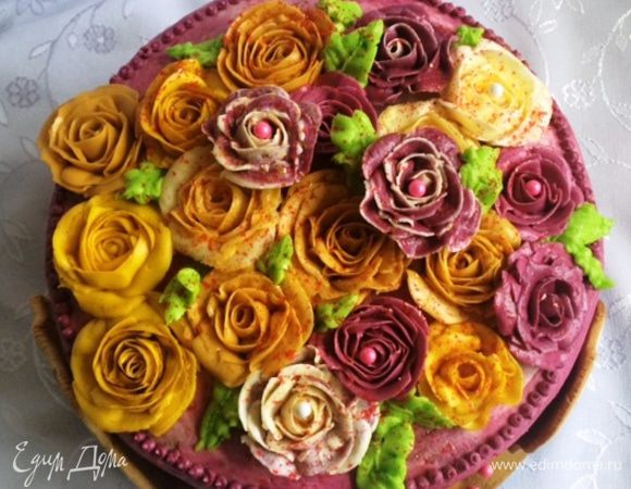 В итоге такие розочки у меня получились.