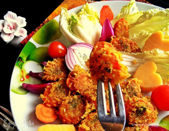 Верх посыпаем любой зеленью. У меня укроп.