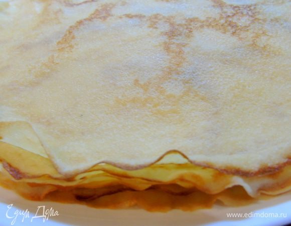 Вот такие румяные блины получаются...