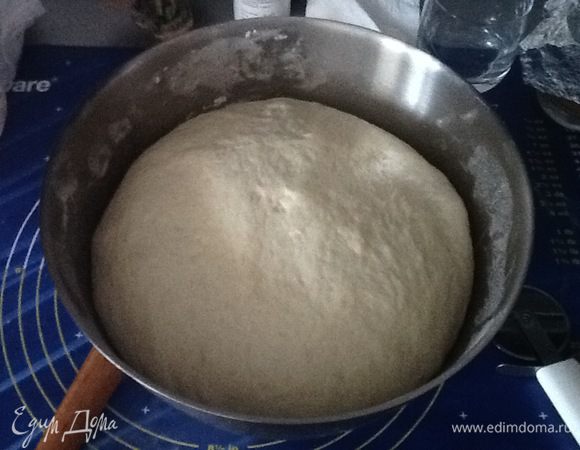 Тесто подошло за 1,5 часа.