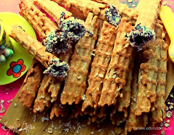 Получилось 23 вафельки с полезными крупами!