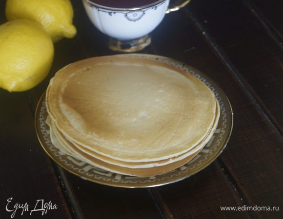 Блинчиков у меня получилось 6 шт.