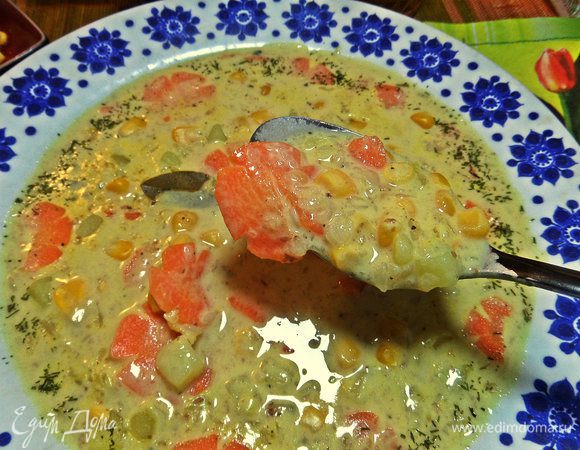 Благодаря хлопьям всеми любимый супчик стал ещё нежнее и вкуснее!