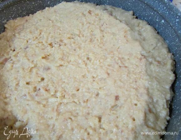 Затем выложить вторую основу.