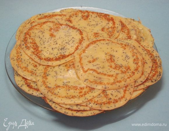 Вот такие получились маленькие блинчики.