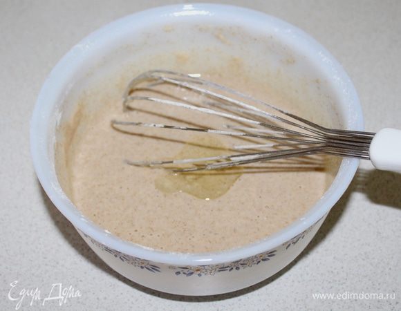 Добавляем масло растительное.