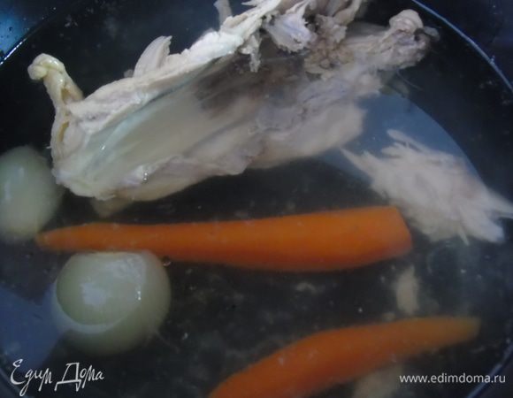 Как я писала выше, нужен вкусный и густой бульон.