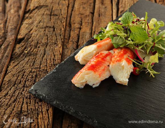 Украшаем веточкой мяты. Приятного аппетита!