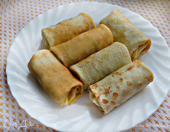 Или же вот так трубочками.