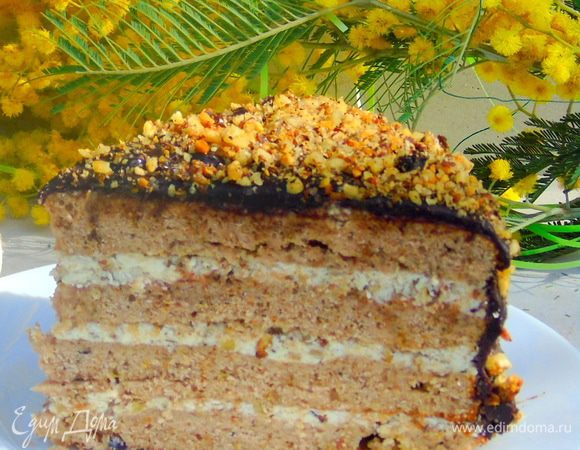 Отправляем в холодильник на ночь. Разрезаем и угощаемся!