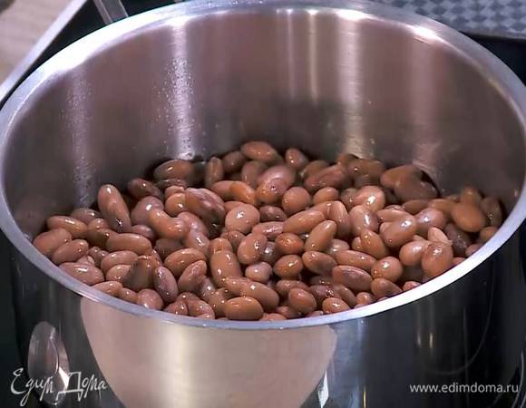 Фасоль маррон отварить согласно инструкции на упаковке.
