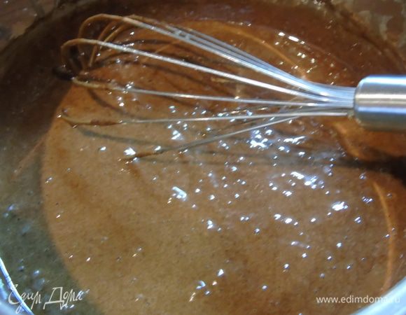 Добавляем какао, перемешиваем.