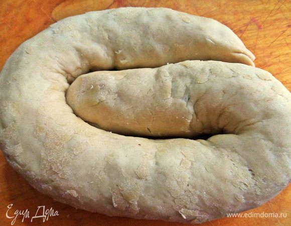 Сворачиваем в улитку. У меня форма прямоугольная, поэтому и улитка вытянутая.